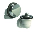 Watco 901 Series Sch. 40 PVC Bath Waste Half Kit w-Lift-Turn Bath Stopper, Chrome 901-LT-PVC-CP